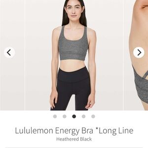 lululemon energy bra Long line